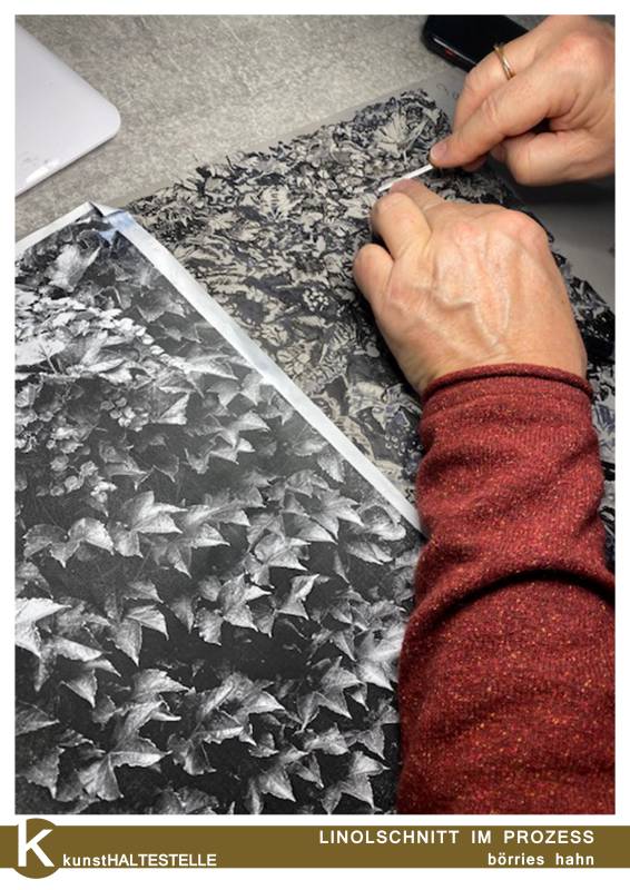 LINOLSCHNITT IM PROZESS © börries hahn